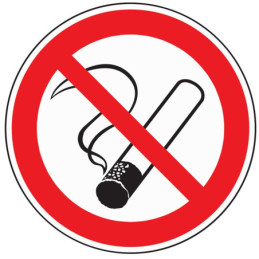 Verbotszeichen Rauchen...