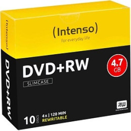 10 Intenso DVD+RW 4,7 GB...