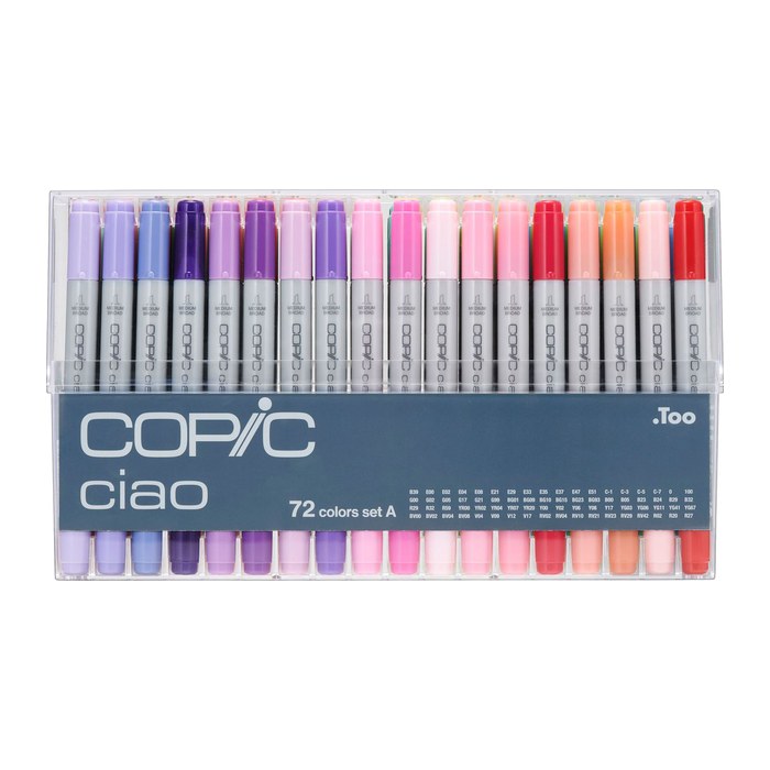 COPIC® Ciao A Layoutmarker-Set farbsortiert 1,0 + 6,0 mm, 72 St.