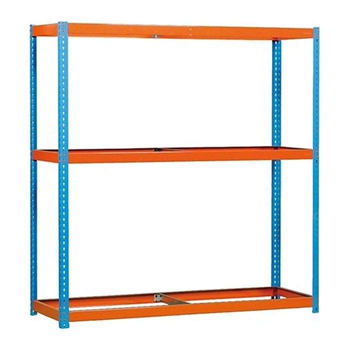 Simonrack Schwerlast-Weitspannregal SIMONFORTE 1806-3 450100045201860 orange, blau 180,0 x 60,0 x 200,0 cm