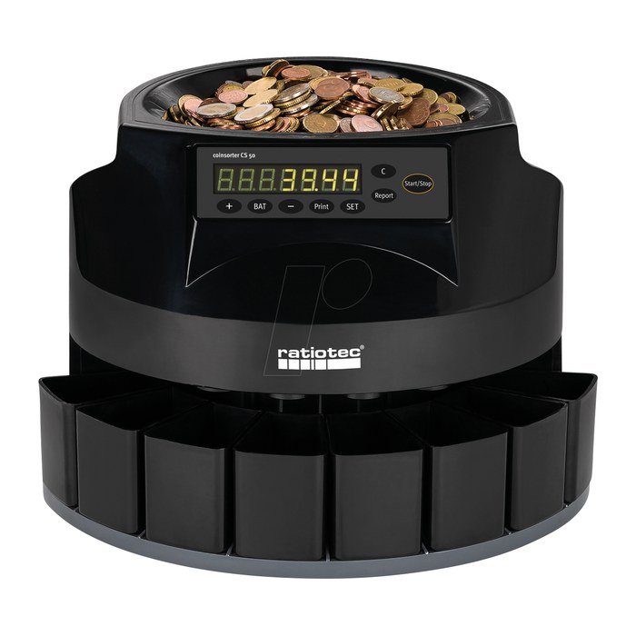 ratiotec Münzzähl- und Sortiermaschine CS 50, 1 St.