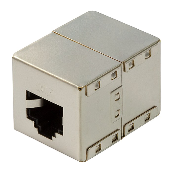 Logilink Patchkabelverbinder 1:1 Cat.6 STP, Metallgehäuse