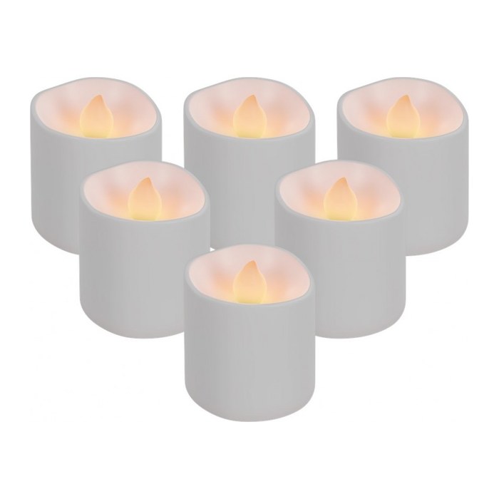 goobay LED-Teelichter weiß, 6 St.