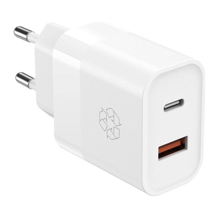UPSTRÖM Dual Port Ladeadapter weiß, 30 Watt