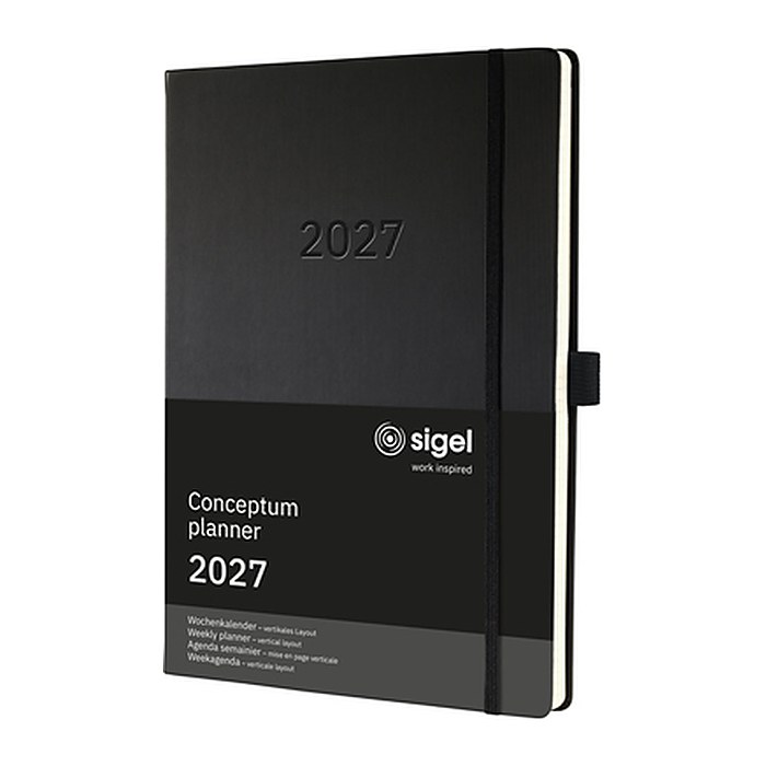 SIGEL Buchkalender Conceptum 2027 schwarz, 1 St.