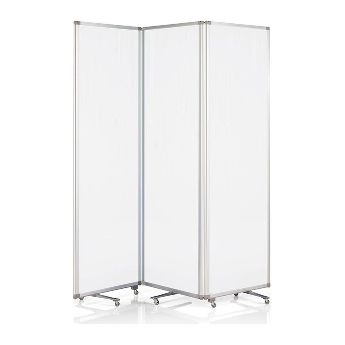 magnetoplan Trennwand 1105351, transparent 181,0 x 180,0 cm mit Rollen, 1 St.