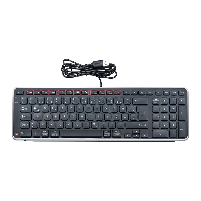 Contour Balance Tastatur wired DE-Layout schwarz/silber retail