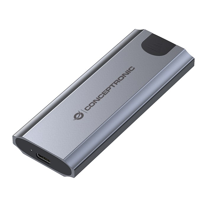 CONCEPTRONIC SSD Gehäuse M-Key M.2->M/B+M-Key/USB-C3.2 gr