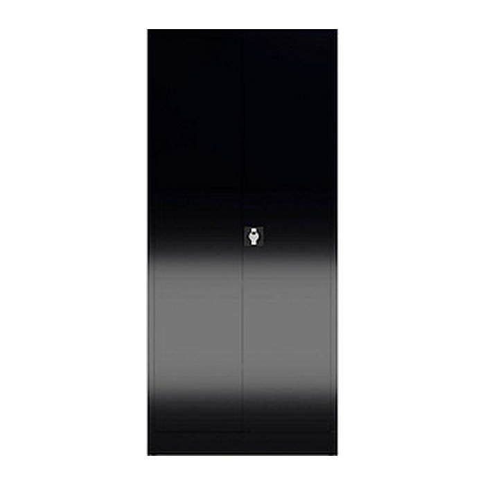 ClassiX Putzmittelschrank X-545529 tiefschwarz 4 Fachböden 80,0 x 38,0 x 180,0 cm, aufgebaut, 1 St.