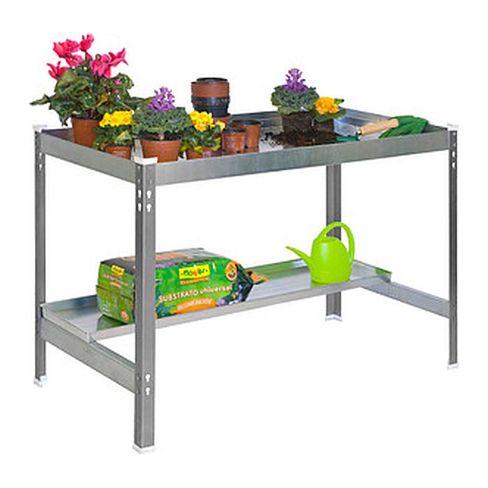 Simonrack Pflanztisch SIMONGARDEN silber 90,0 x 60,0 x 84,0 cm