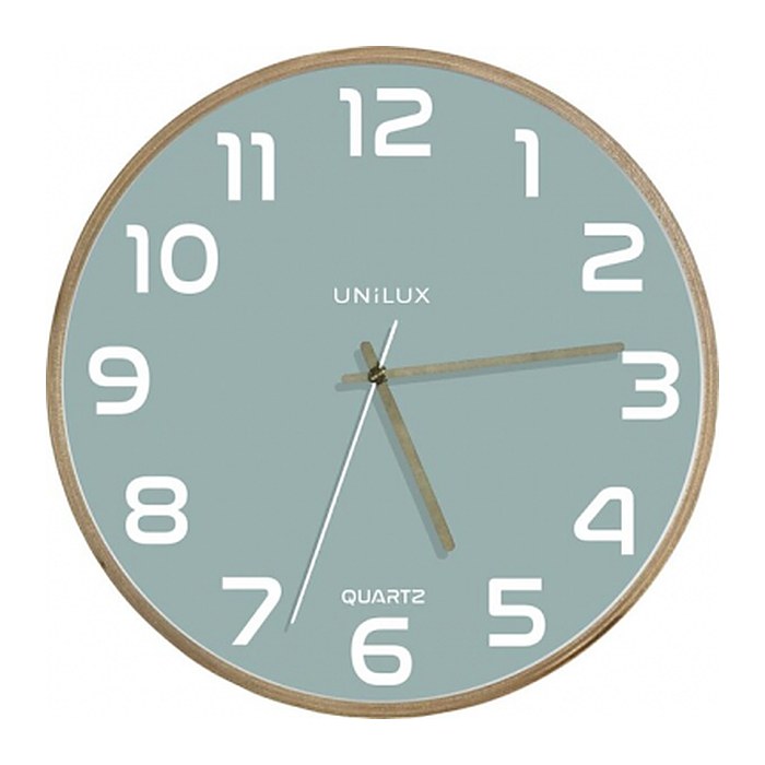 unilux Wanduhr BALTIC braun Kunststoff, Ø 31,5 cm