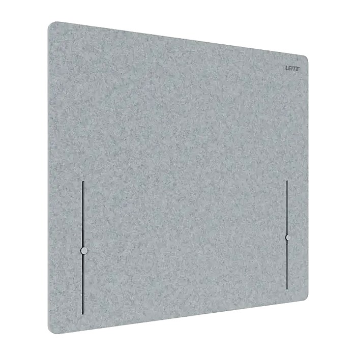 LEITZ Tischtrennwand 61230085, hellgrau 80,0 x 70,0 cm, 1 St.