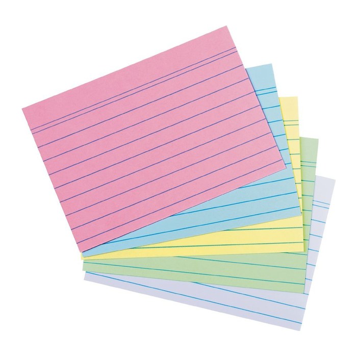 Herlitz Karteikarte A6 liniert 4 Farb.+weiß Bl. Engel 200er