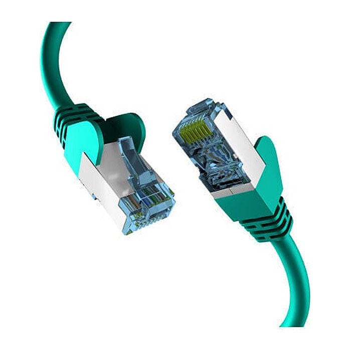 EFB RJ45 Patchkabel mit Cat7 Rohkabel 20.00m grün