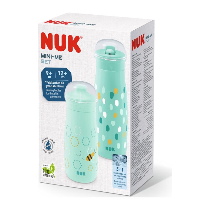 NUK Mini-Me Trinkflaschen Set, ab 9 Monaten, mint