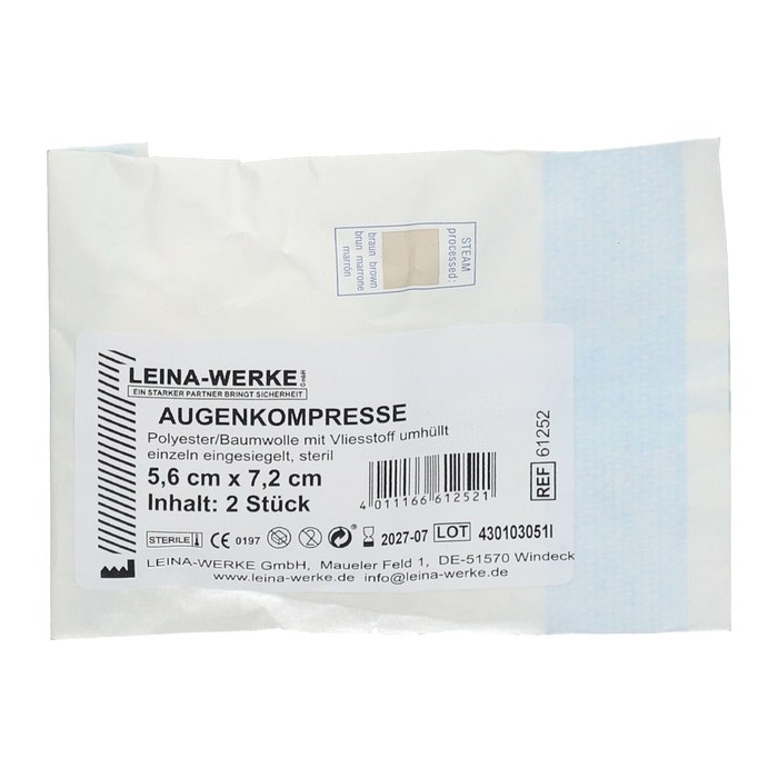 LEINA-WERKE Augenkompressen REF 61252 weiß 5,6 x 7,2 cm, 2 St.