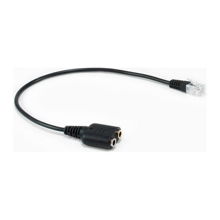 Equip Telefonkabel RJ9->2x3.5mm St/Bu 0.25m schwarz
