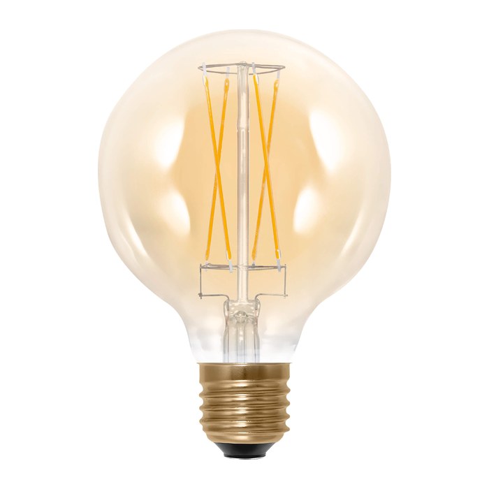 SEGULA LED Globe 95 gold E27 5W 340Lm 1900K dimmbar