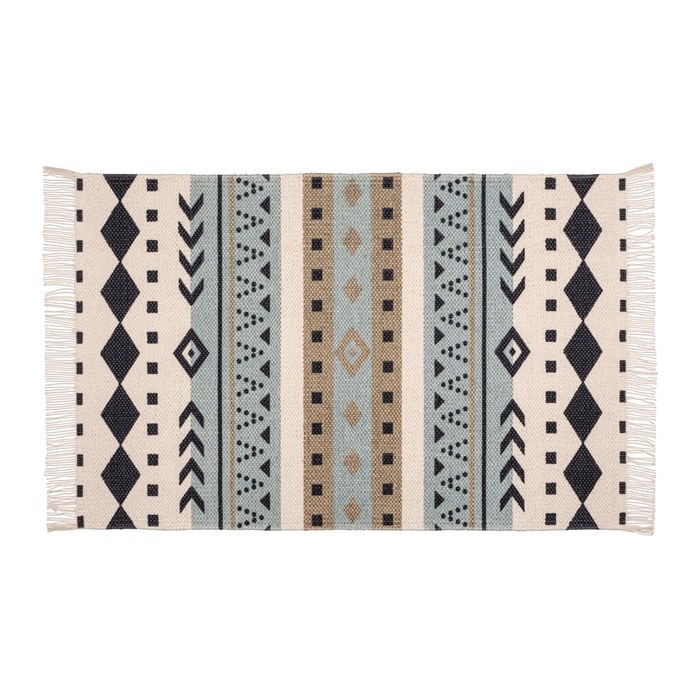 WENKO Badematte Bere beige, schwarz, blau, braun 50,0 x 80,0 cm