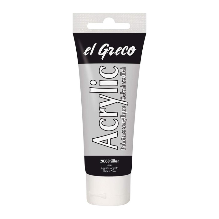 KREUL el Greco Acrylfarbe silber 75,0 ml, 1 St.