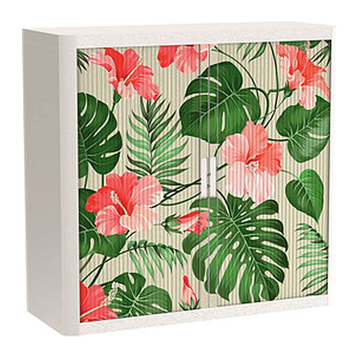 PAPERFLOW easyOffice Tropical Rollladenschrank 62730 2 Fachböden 110,0 x 41,5 x 104,0 cm