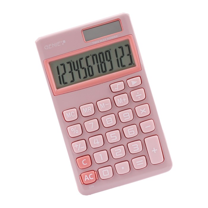 GENIE 212B Taschenrechner pink