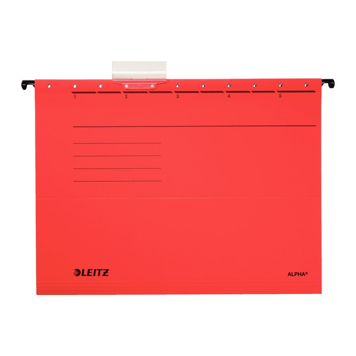 LEITZ Hängemappen ALPHA® 1985 rot, 5 St.