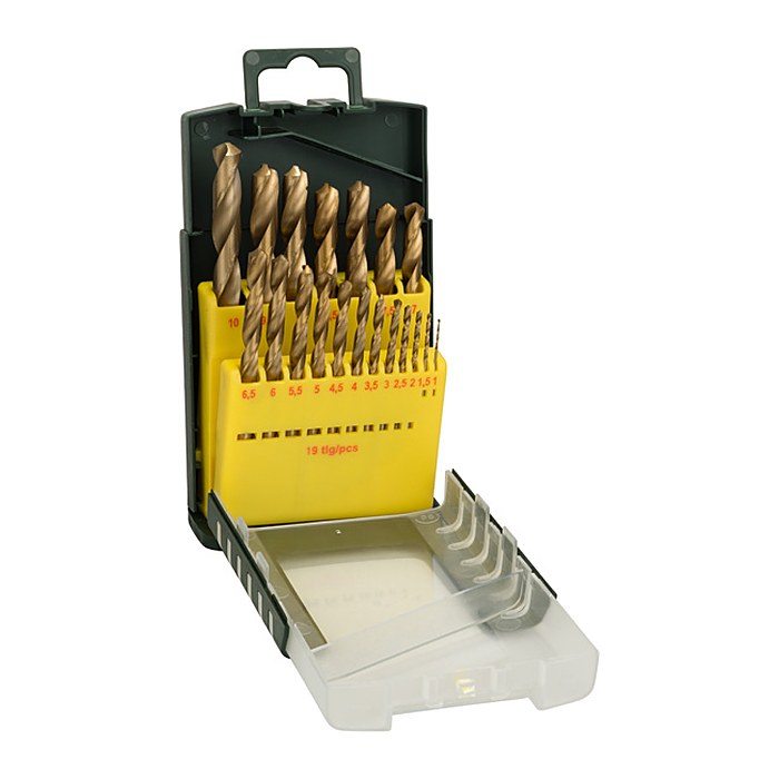 BOSCH Metallbohrer-Set HSS-TiN, 19-teilig