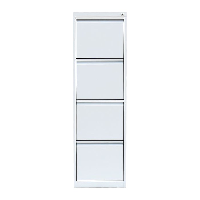 LÜLLMANN Hängeregistraturschrank signalweiß 4 Schubladen 40,0 x 62,0 x 132,0 cm, 1 St.