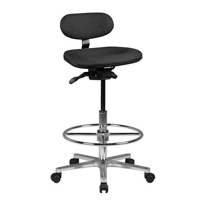 AMSTYLE Arbeitsdrehstuhl schwarz
