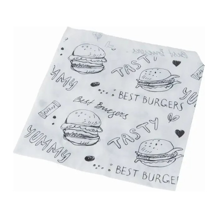 PAPSTAR Burger-Tüten weiß 13,0 x 13,5 cm, 1.000 St.