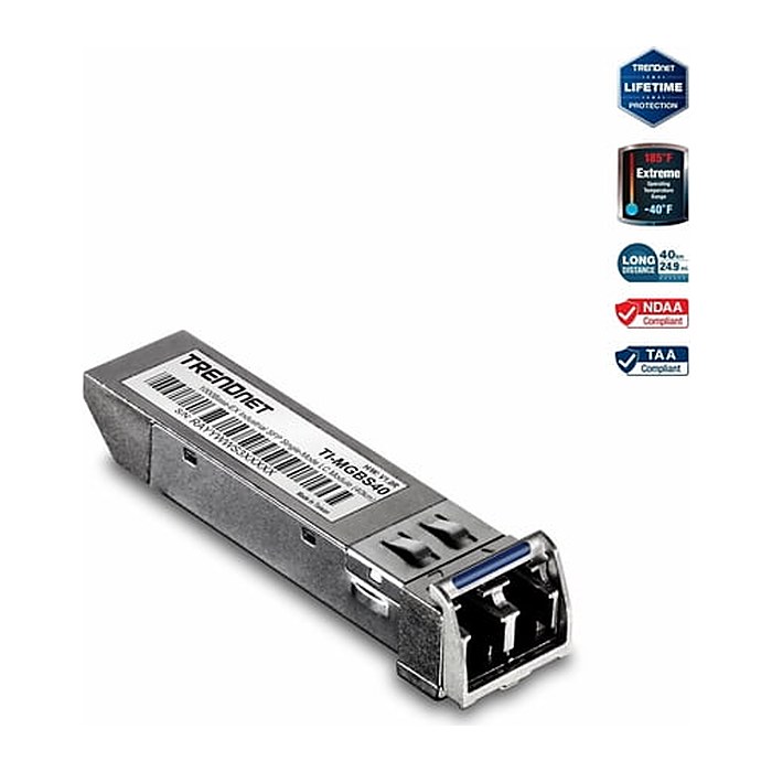 TRENDnet Industrial Mini-GBIC SingleMode 1000BASE-EX LC 40km