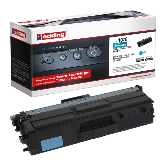 edding EDD-1078 cyan Toner kompatibel zu brother TN-421C