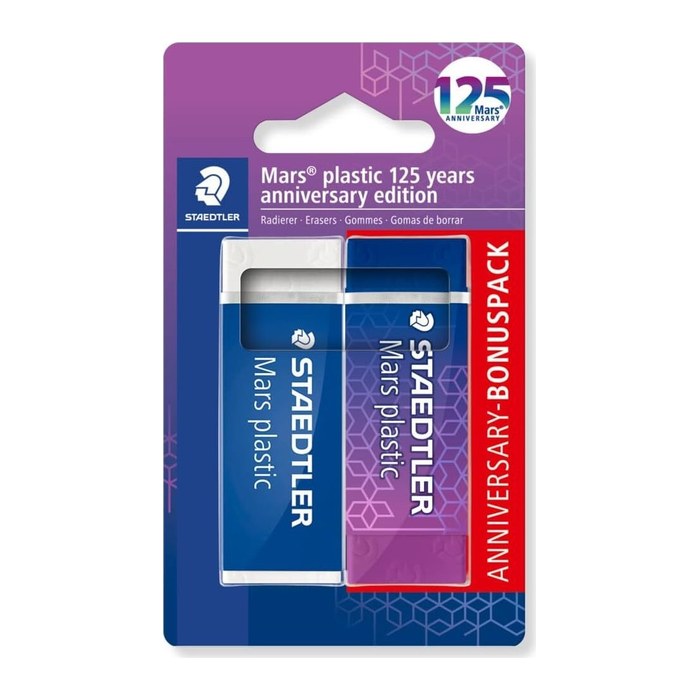 STAEDTLER Radiergummi Mars plastic farbsortiert, 2 St.
