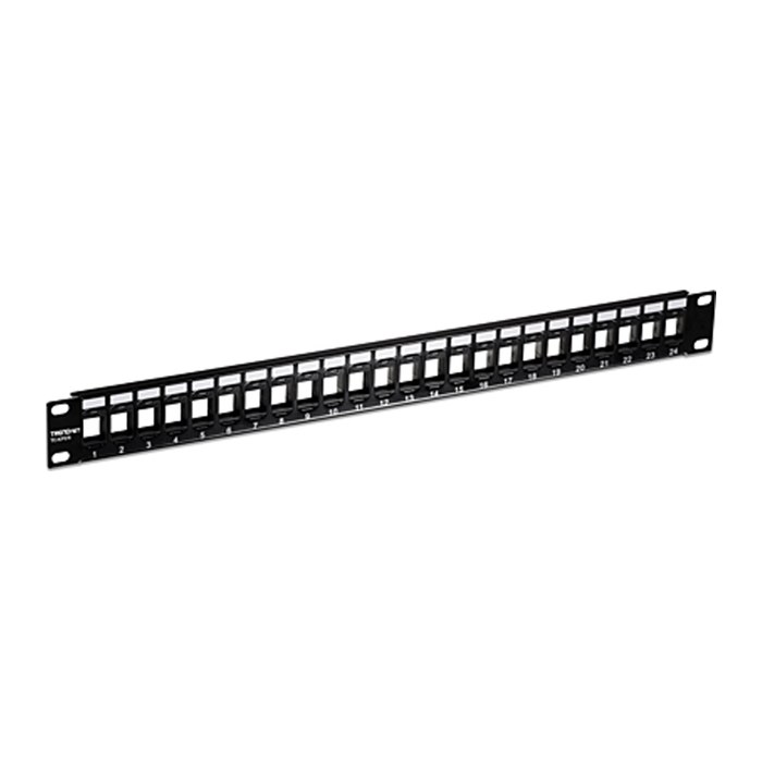 TRENDnet Patchpanel 24-Port leer, abgew Keystone 2Stk 19" 1U