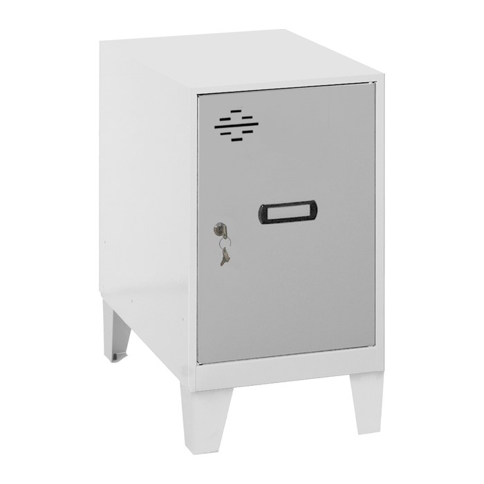 Simonrack Spind SIMONLOCKER DISM weiß, grau 8425437121296, 1 Schließfach 40,0 x 50,0 x 57,5 cm