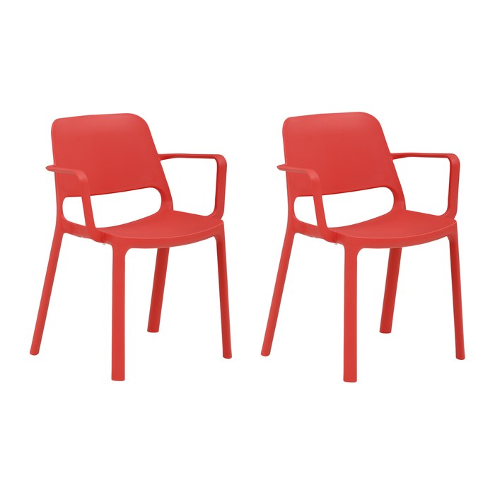 Mayer Stapelstühle myNUKE 2051 64 rot Kunststoff, 4 St.