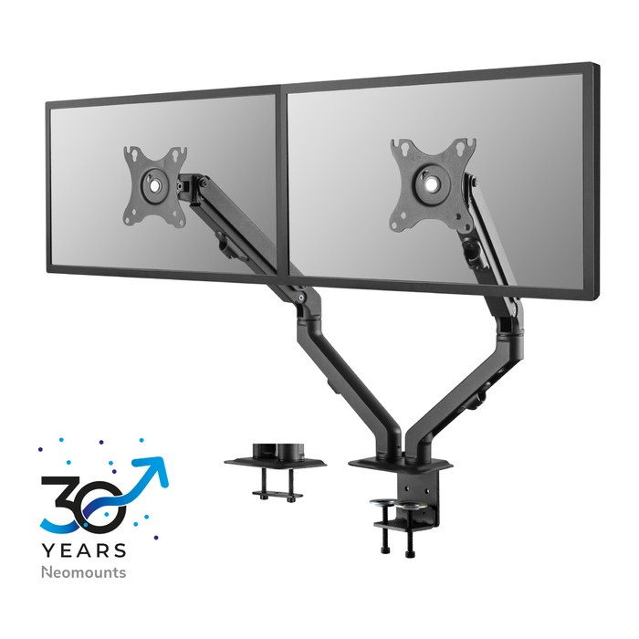 Neomounts Monitor-Halterung FPMA-D650 schwarz für 1 Monitor, Tischklemme, Tischbohrung
