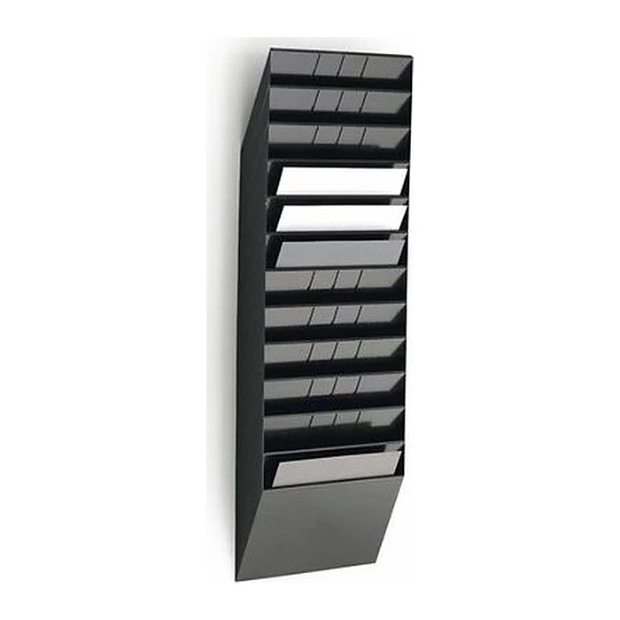 DURABLE Wandprospekthalter FLEXIBOXX schwarz DIN A4 35,0 x 9,5 x 114,0 cm, 1 St.