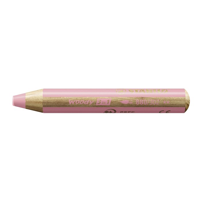 STABILO woody 3 in 1 Buntstift rosa, 1 St.
