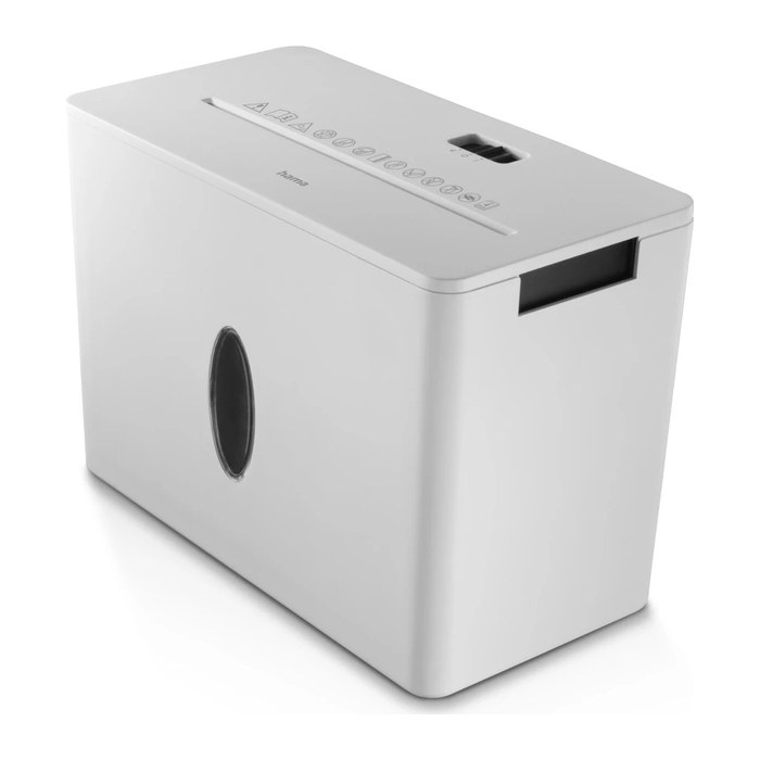 hama Safe X40-W Aktenvernichter mit Partikelschnitt P-4, 4 x 33 mm, bis 4 Blatt, weiß