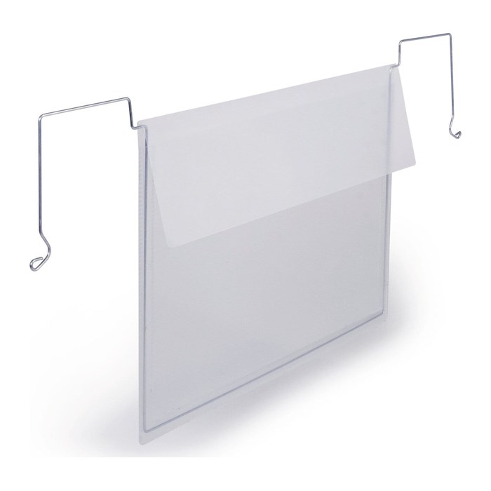 DURABLE Drahtbügeltaschen transparent A5, 50 St.