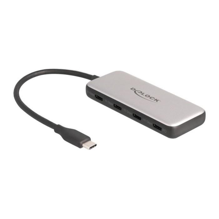 DELOCK USB 10 Gbps USB Type-C Hub mit 4x USB Type-C Buchse