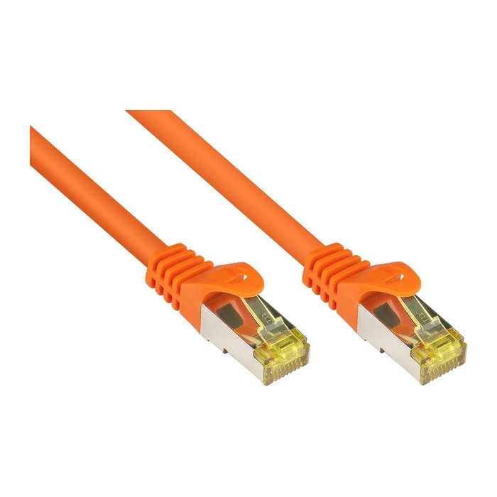 Good Connections Patchkabel m. Cat.7 Rohkabel orange 0,5m