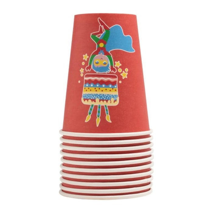 PROnappe Einweg-Kaffeebecher Superheld mehrfarbig 200,0 ml, 10 St.