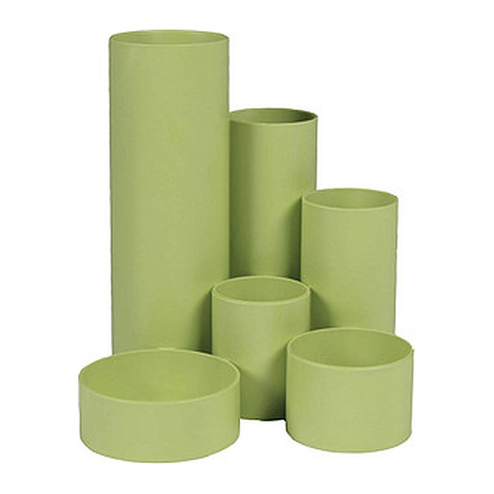 M&M Stiftehalter Schreibtisch-Boy verde (hellgrün) Polystyrol 6 Fächer 12,9 x 13,9 x 14,7 cm