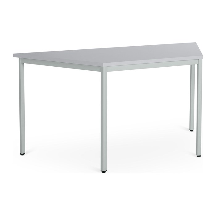 Mehrzwecktisch Trapez – Gestell in Lichtgrau (1600 x 800 x 750 mm)