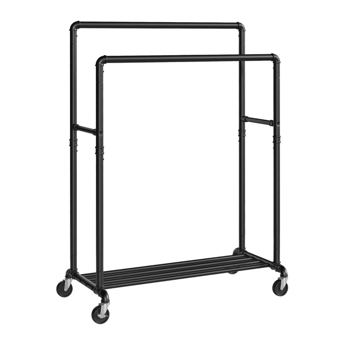 SONGMICS Rollgarderobe HSR60BV1 schwarz Metall 100,0 x 142,0/162,0 cm, 1 St.