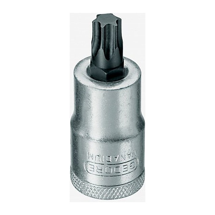 GEDORE 1/2 Zoll Innen-TX Steckschlüsseleinsatz Größe: T 55 Länge: 55,0 mm