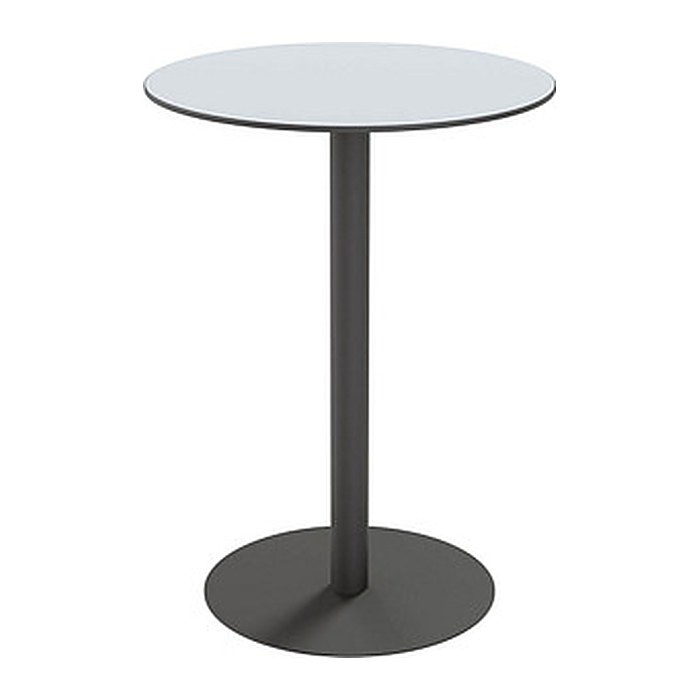 meet powered by PAPERFLOW CROSS Stehtisch rund HPL-Platte grau 80,0 x 80,0 x 110,0 cm, 1 St.